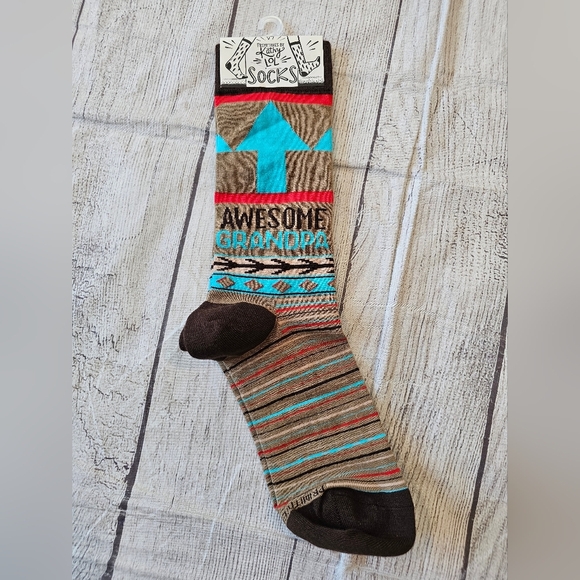 Primitives By Kathy Awesome Grandpa Socks Brand New Great Gift One Size - Picture 1 of 4